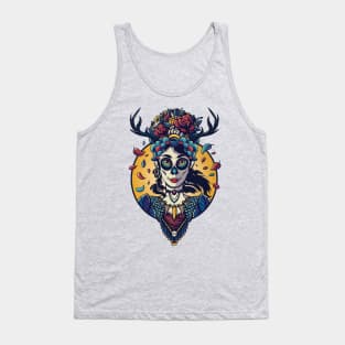 Day of the Dead - Antler Girl Tank Top